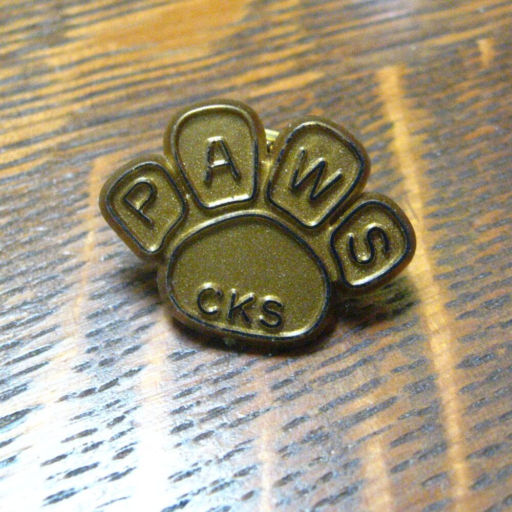 CKS PAWS Animal Pets Vintage Lapel Pin